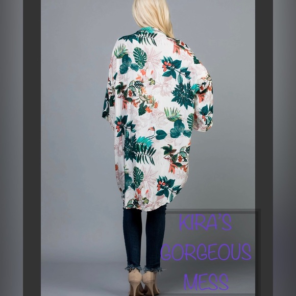 🦋✨BNWT✨🦋BOHO CHOC FLORAL KIMONO🦋✨ ✨ ✨🦋100% VISCOSE🦋✨ - Picture 4 of 4